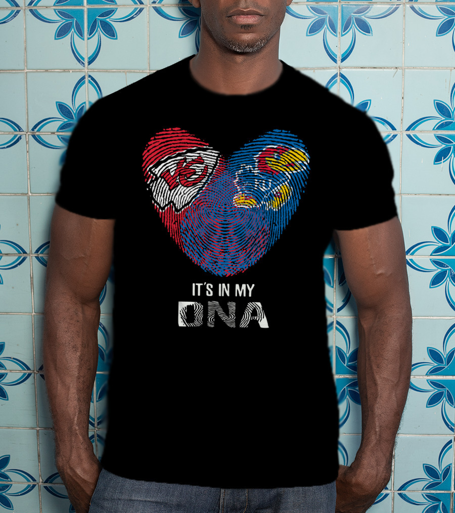 Kansas City Chiefs Kansas Jayhawks It's In My DNA T-Shirt