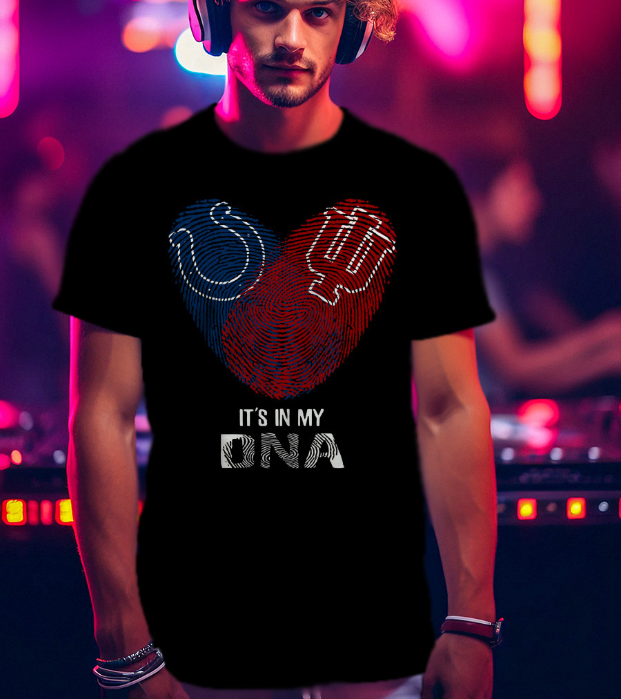 Colts Hoosiers It's In My Dna Football Basketball Indiana Pride T-Shirt