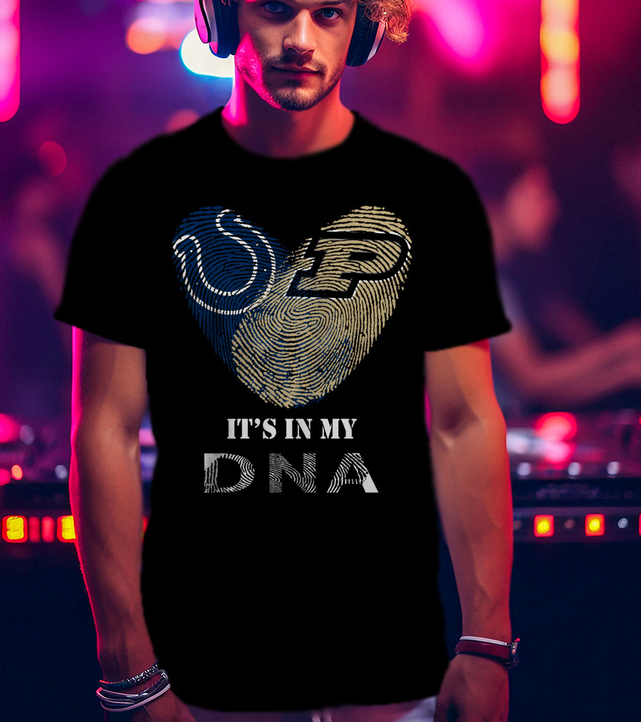 Colts Purdue Heart It's In My DNA T-Shirt