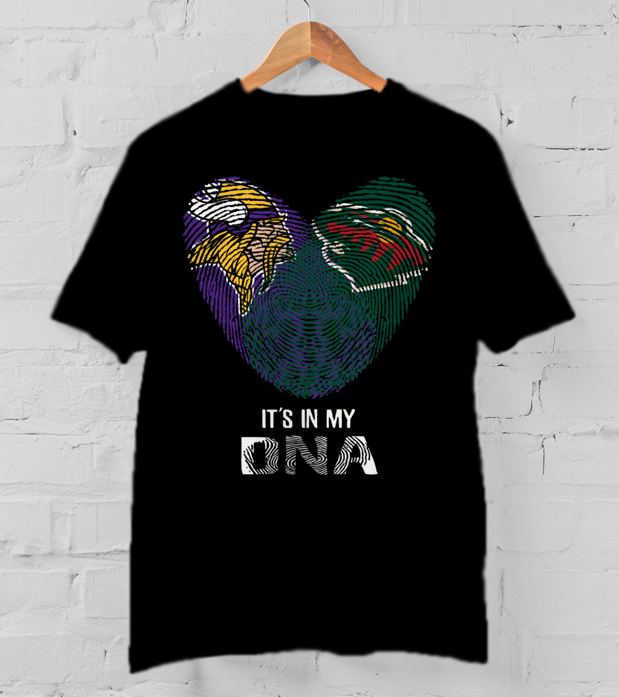 Vikings Minnesota Wild It's In My DNA T-Shirt