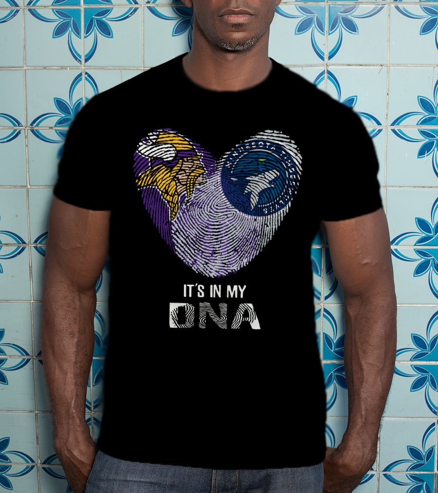 Vikings Timberwolves It's In My DNA T-Shirt