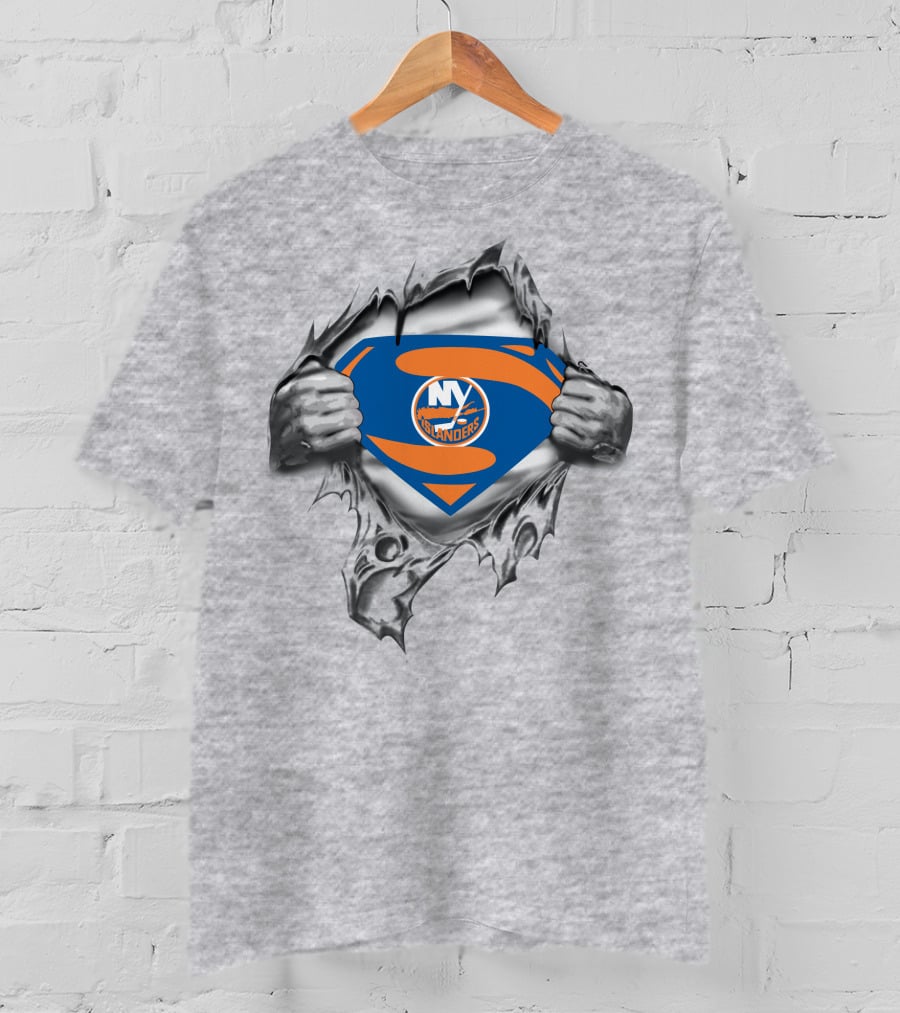 New York Islanders Superman Logo Emblem T-Shirt