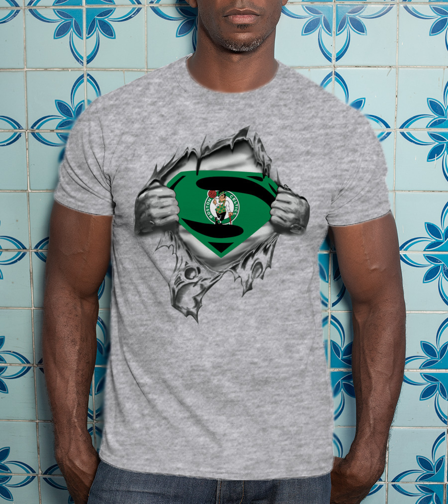 Boston Celtics Superman Logo Breakout T-Shirt