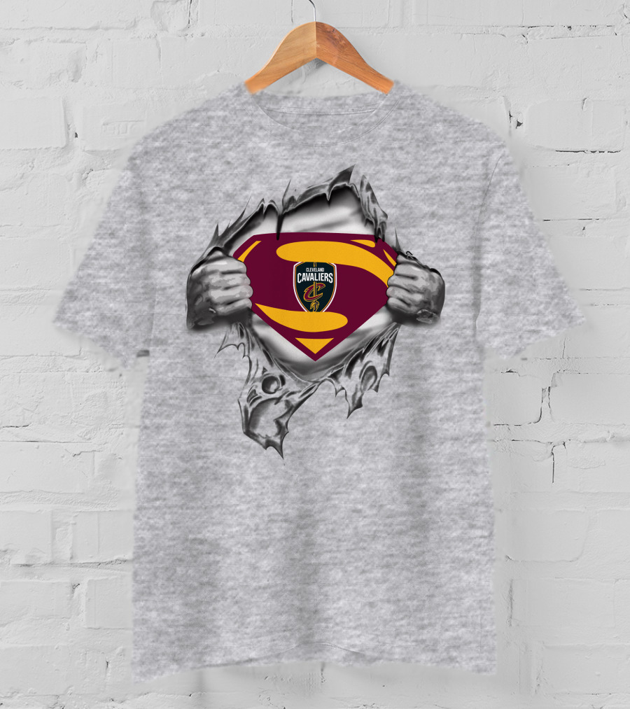 Cleveland Cavaliers Superman Logo Tear T-Shirt