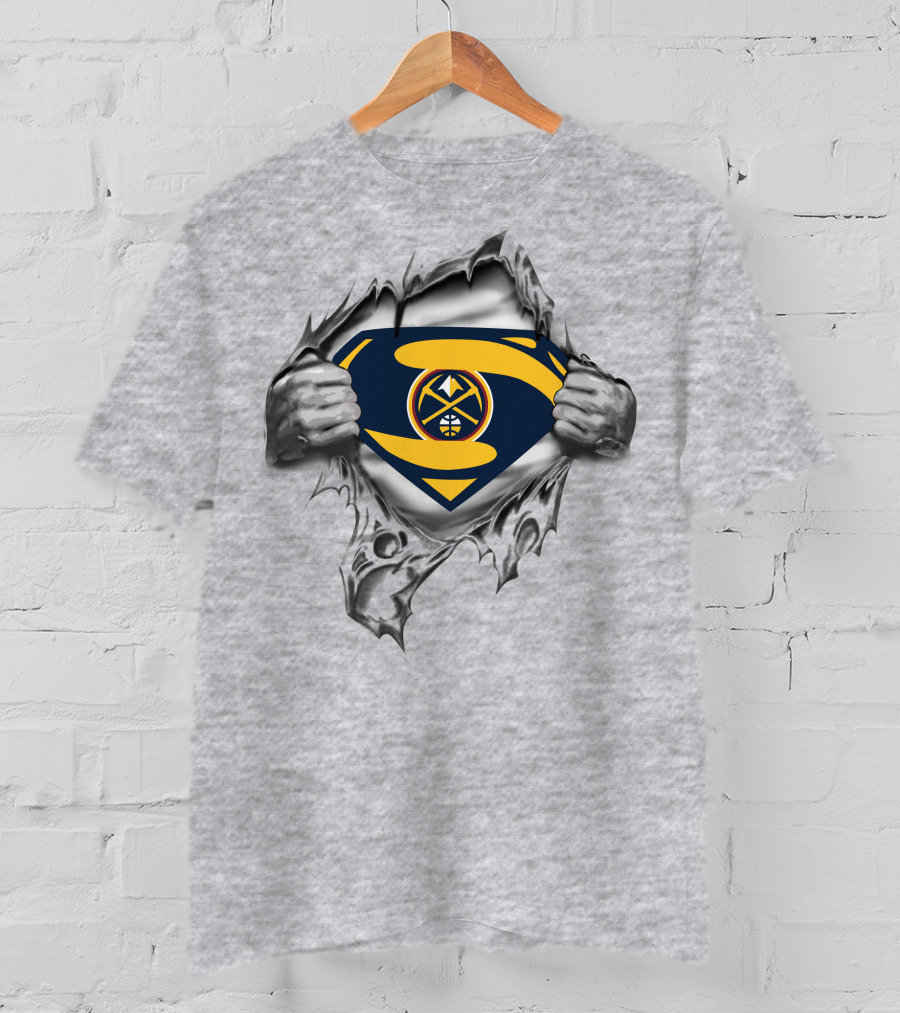 Denver Nuggets Superman Logo Burst T-Shirt