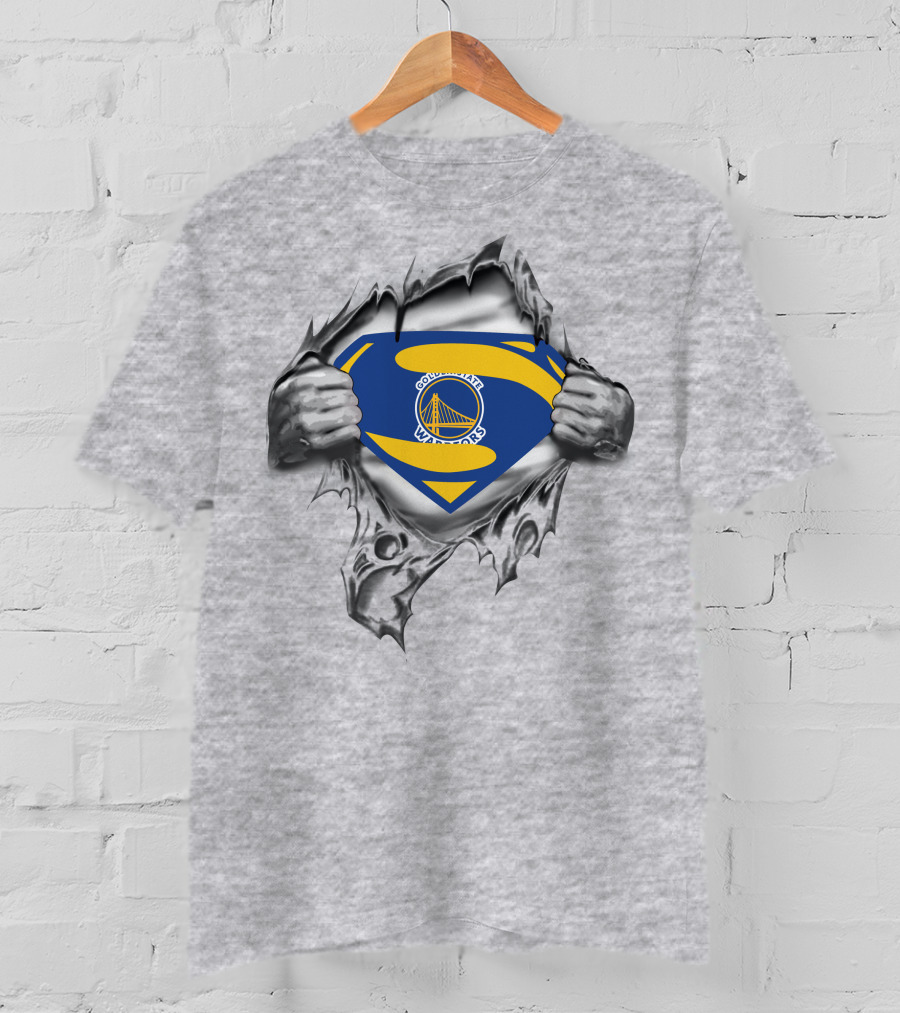 Golden State Warriors Superman Logo Emblem T-Shirt
