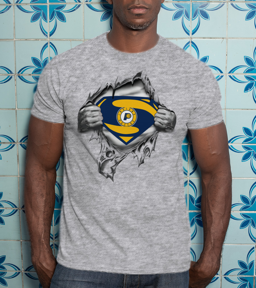 Indiana Pacers Superman Logo Tear T-Shirt