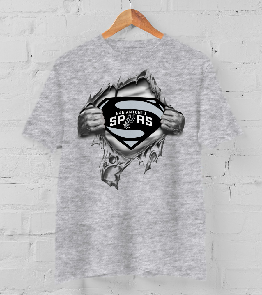 San Antonio Spurs Superman Logo Burst T-Shirt