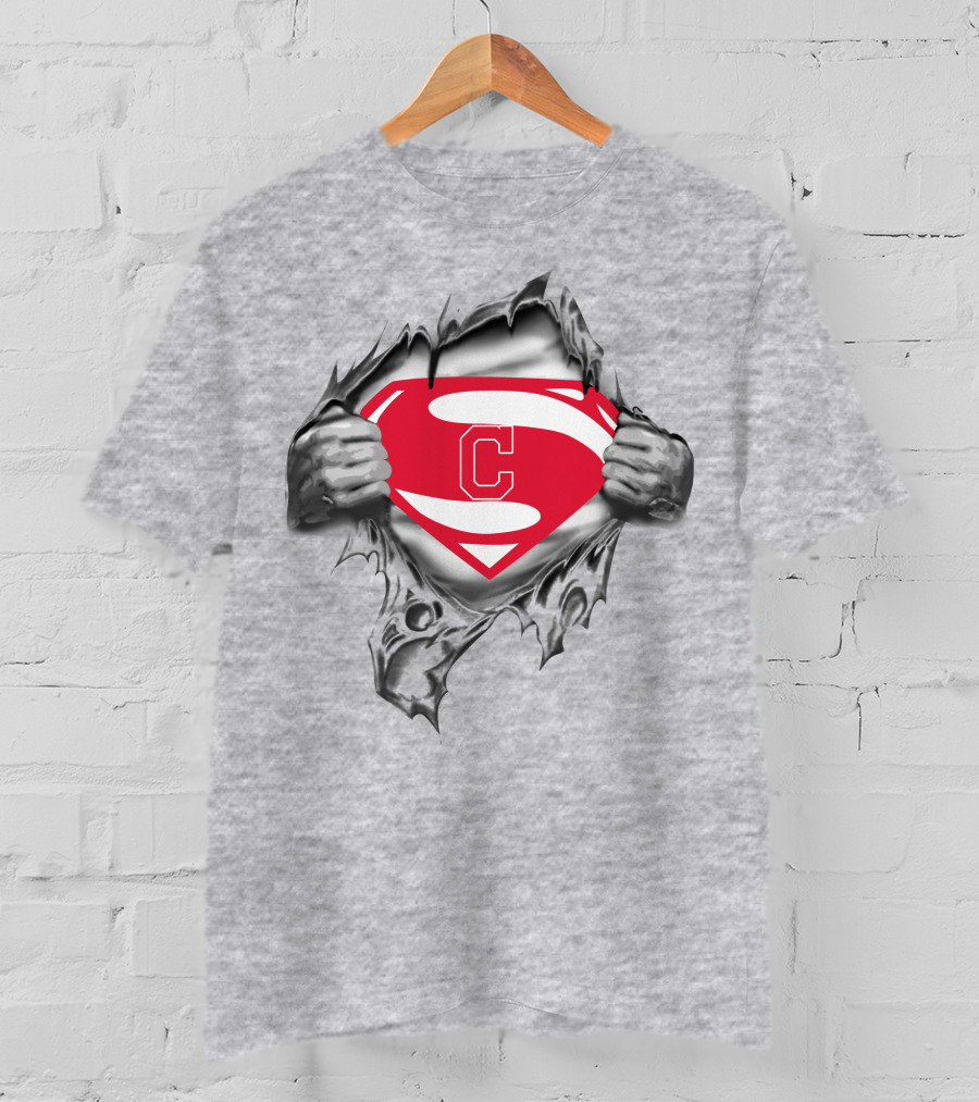 Cleveland Indians Super Man T-Shirt