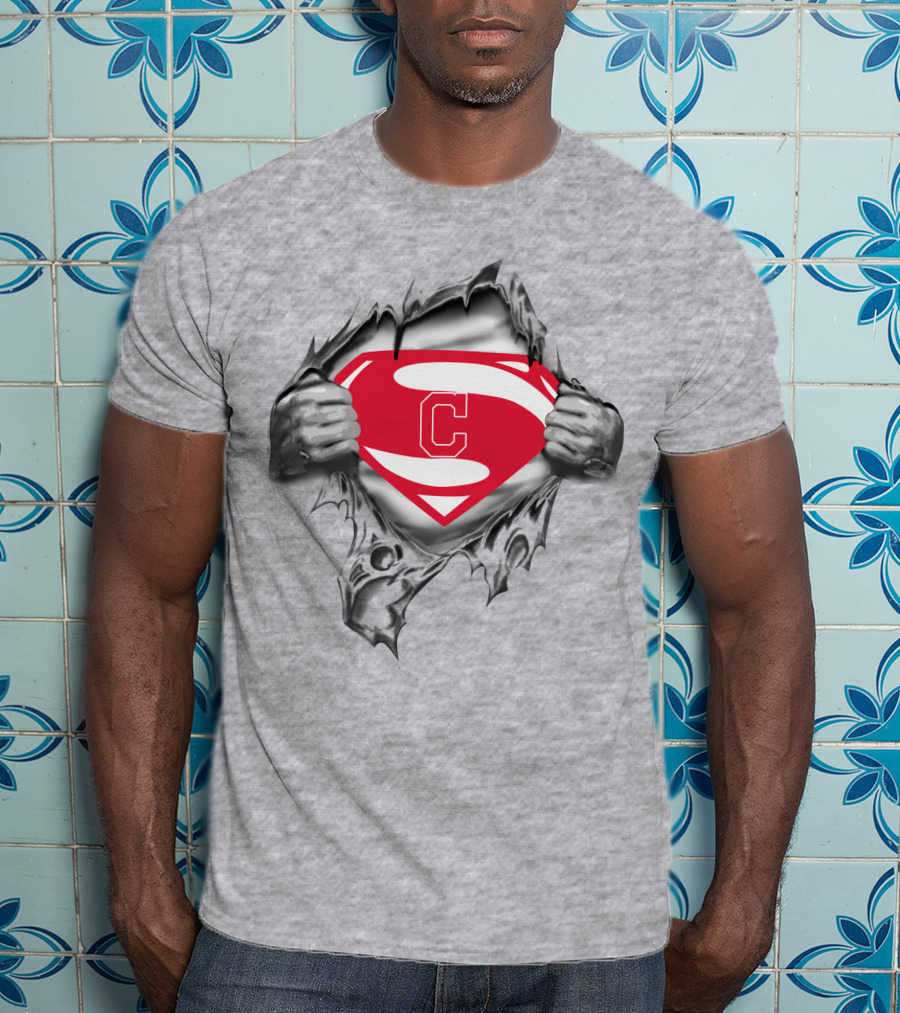 Cleveland Indians Super Man T-Shirt