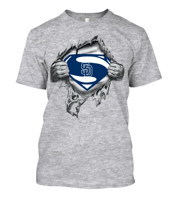 San Diego Padres Superman Logo Mashup T-Shirt