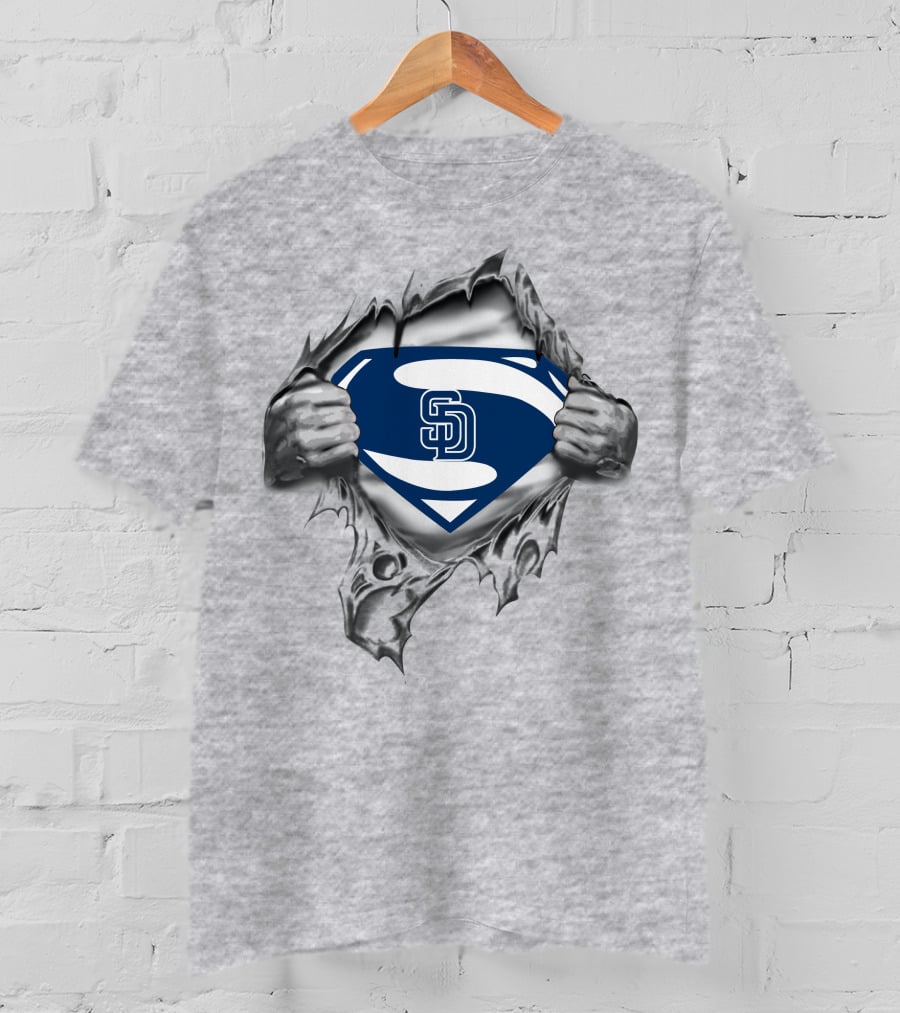 San Diego Padres Superman Logo Mashup T-Shirt