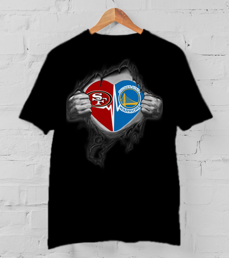49Ers Golden State Warriors Heart T-Shirt