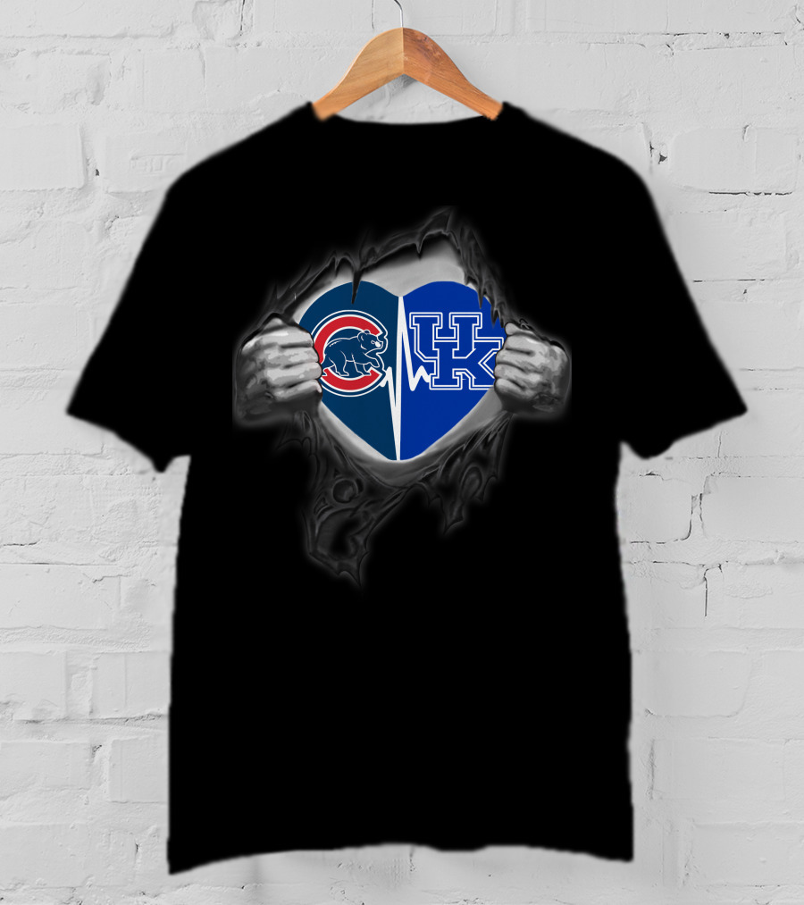 Cubs Kentucky Heartbeat Logo Integration T-Shirt