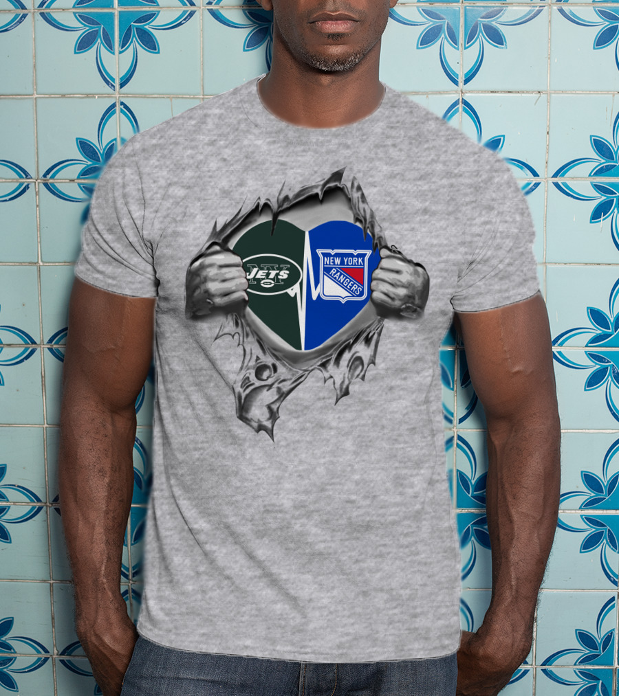 Jets Rangers New York It's In My Heart T-Shirt