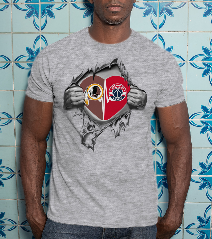 Redskins Wizards Heartfelt Connection T-Shirt
