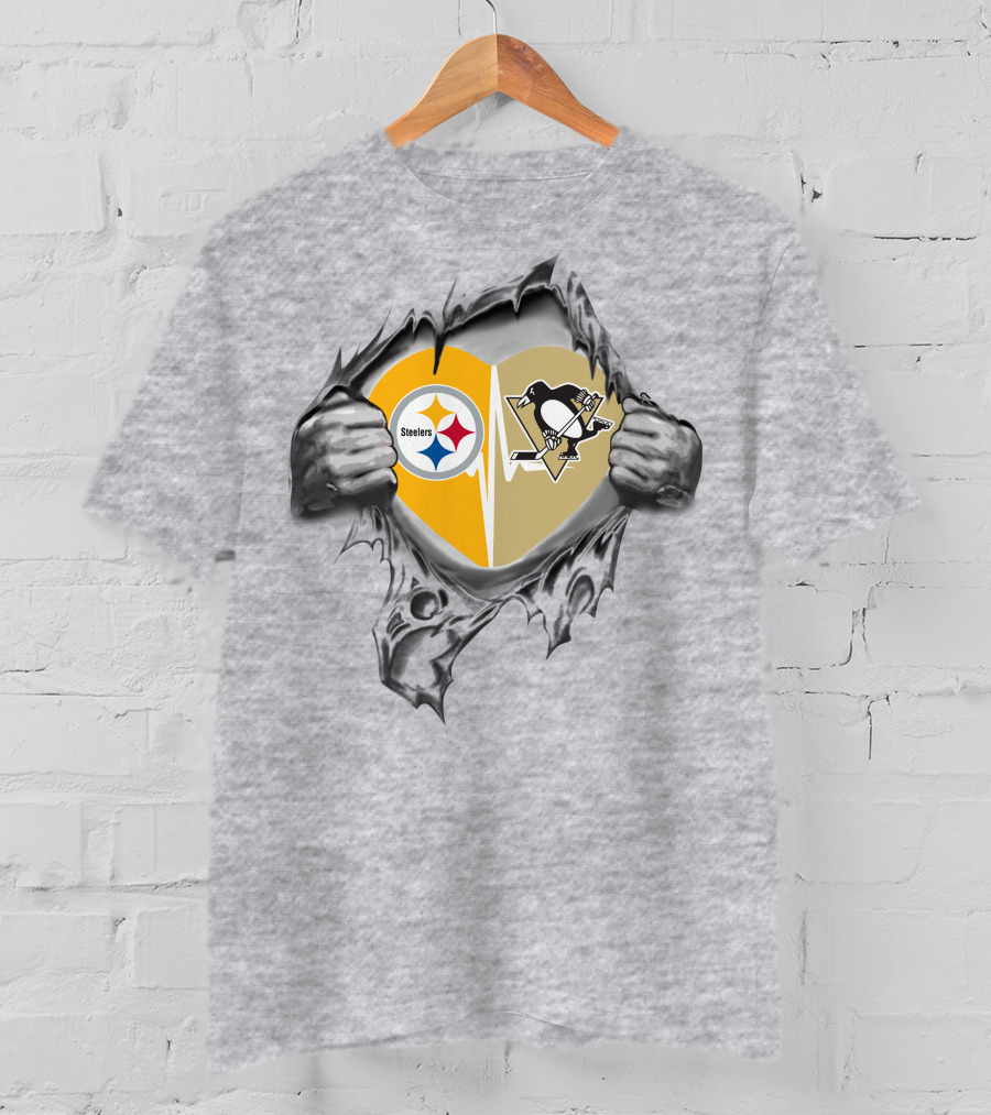 Steelers Penguins Heartfelt Loyalty T-Shirt