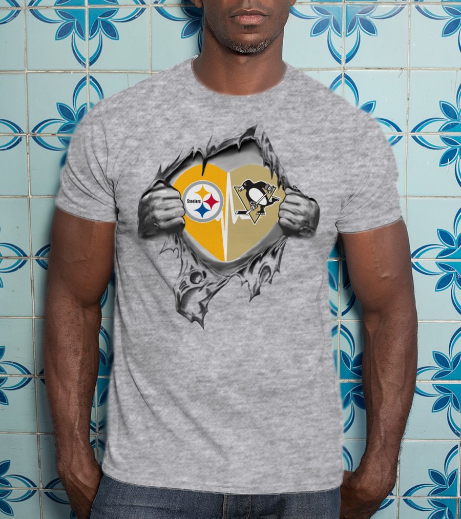 Steelers Penguins Heartfelt Loyalty T-Shirt