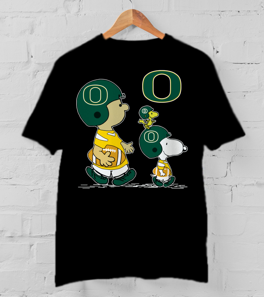 Oregon Ducks Snoopy Woodstock University Football Peanuts Charlie Brown T-Shirt