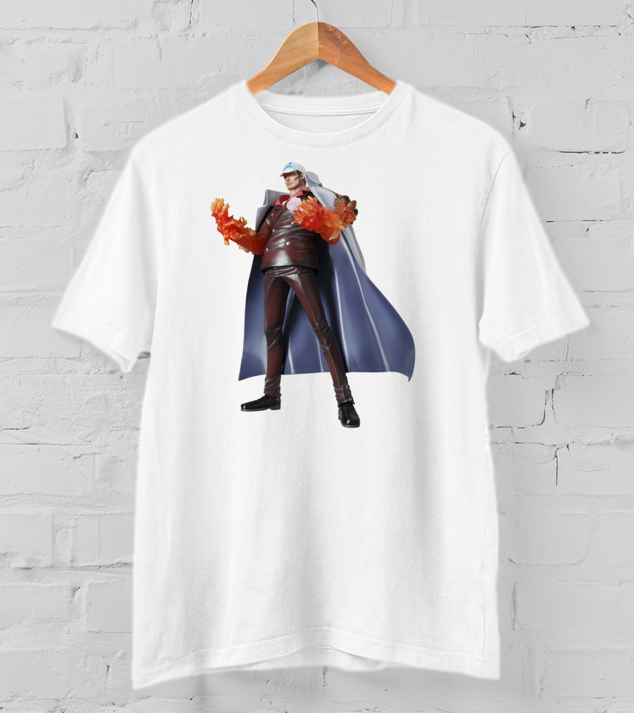 Akainu Sakazuki One Piece Character With Flame Fists T-Shirt