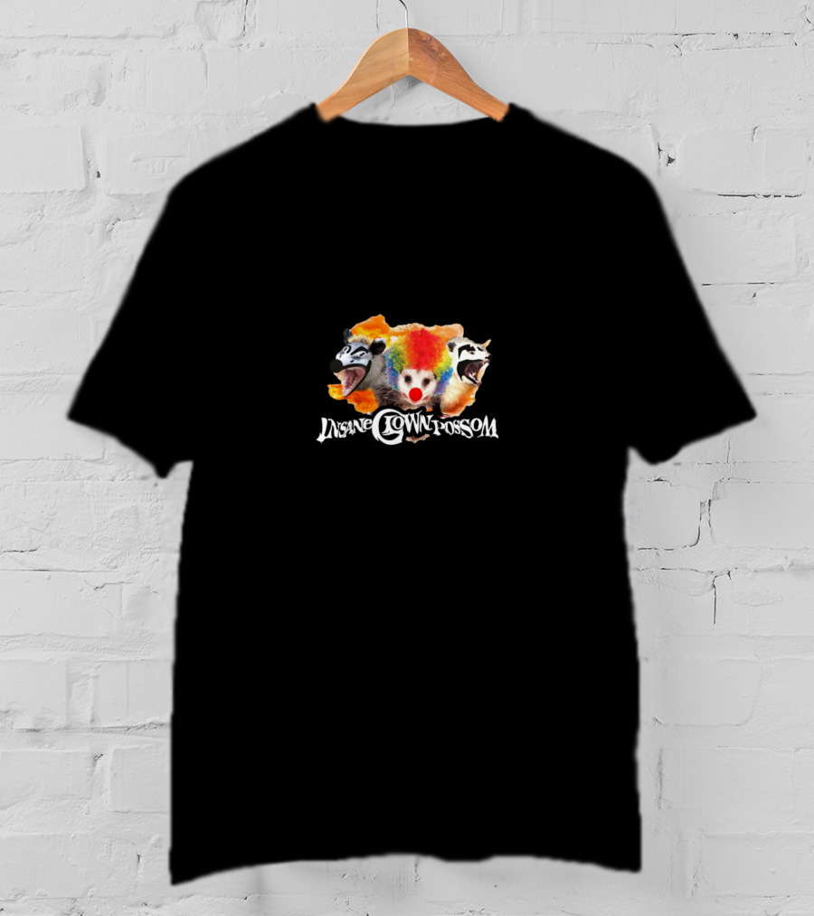 Insane Clown Possum Trio With Colorful Wig And Makeup T-Shirt