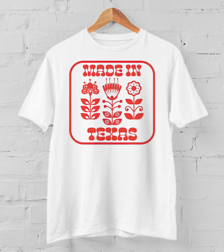 Made In Texas Floral Icons T-Shirt
