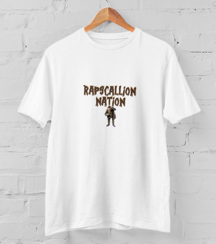 RAPSCALLION NATION Medieval Warrior Character T-Shirt