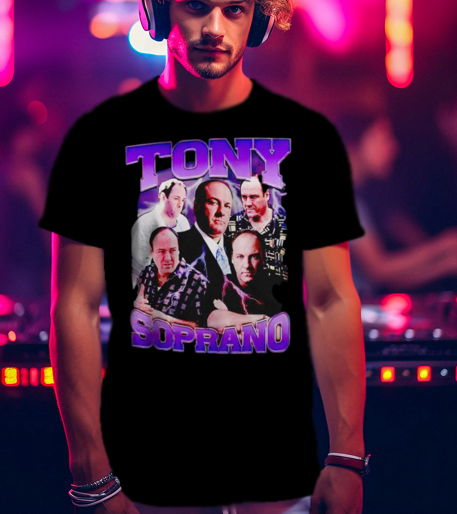 Tony Soprano The Sopranos Character Collage T-Shirt