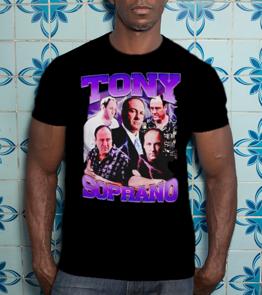 Tony Soprano The Sopranos Character Collage T-Shirt