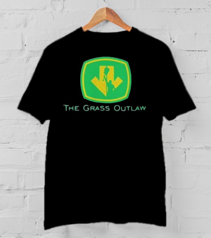 Box Of Gimmicks Merch The Grass Outlaw Green Shield Arrow T-Shirt