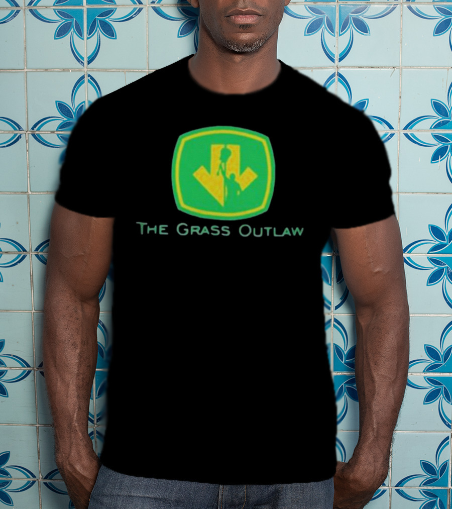 Box Of Gimmicks Merch The Grass Outlaw Green Shield Arrow T-Shirt