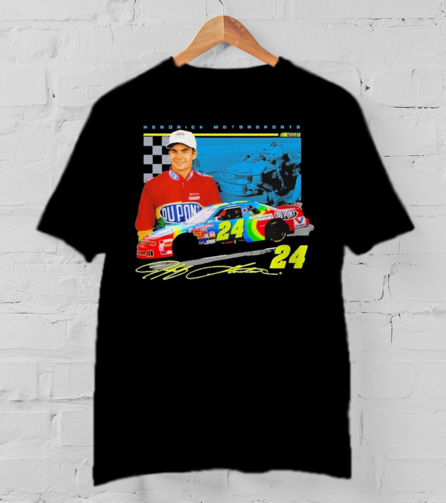 Jeff Gordon DuPont NASCAR 24 Hendrick Motorsports Legends Car Racing Team Collection T-Shirt