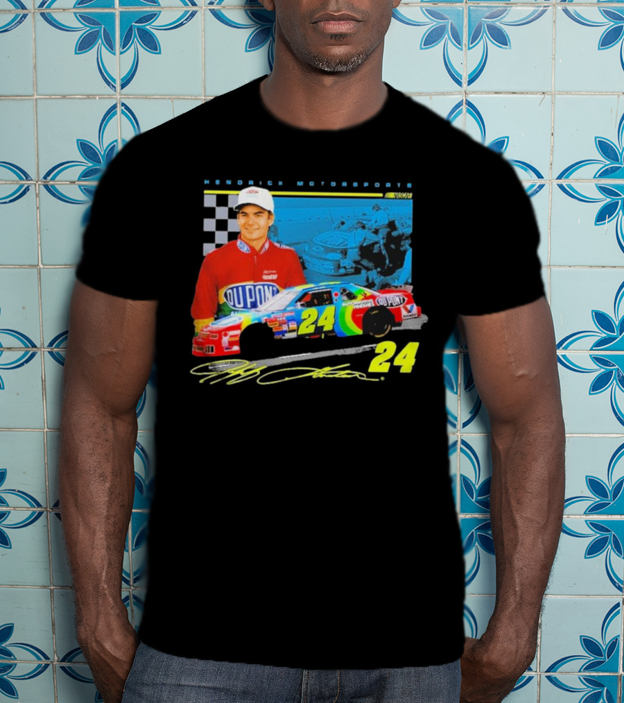 Jeff Gordon DuPont NASCAR 24 Hendrick Motorsports Legends Car Racing Team Collection T-Shirt