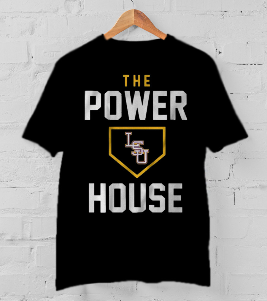 LSU Baseball The Powerhouse Home Plate T-Shirt