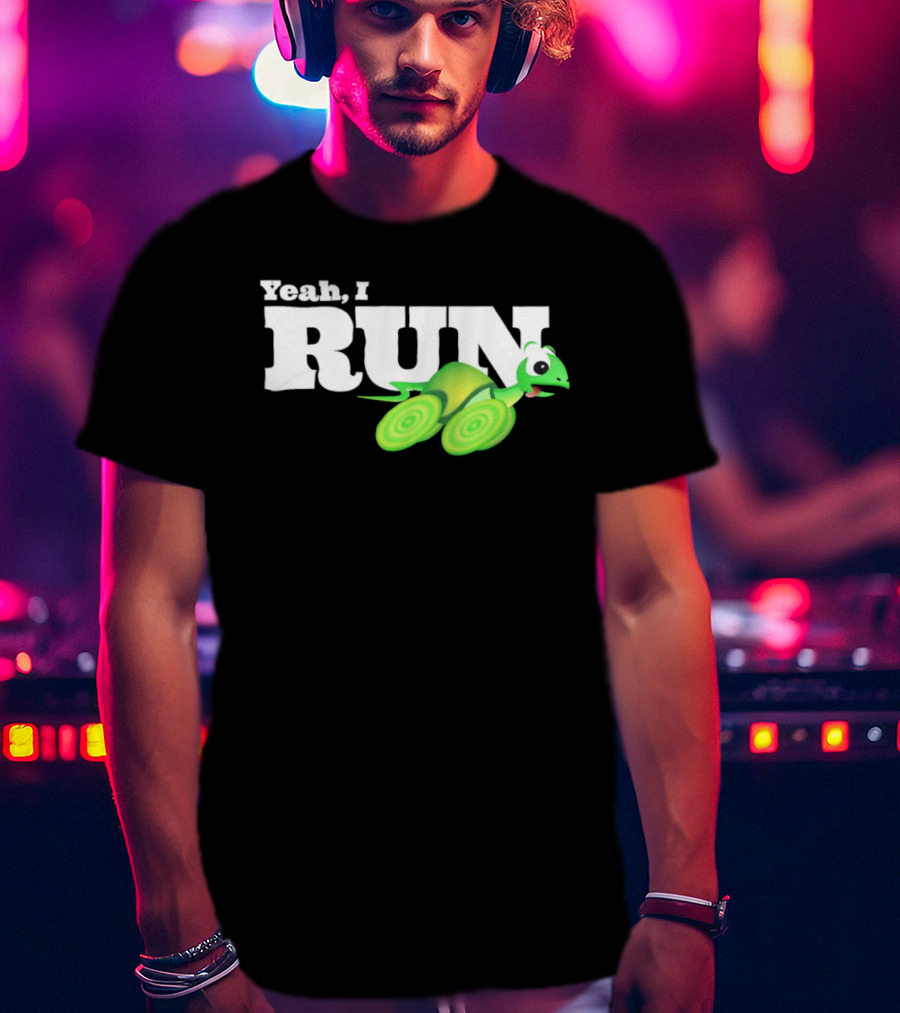 Turtle Yeah I Run Racing Green Run T-Shirt