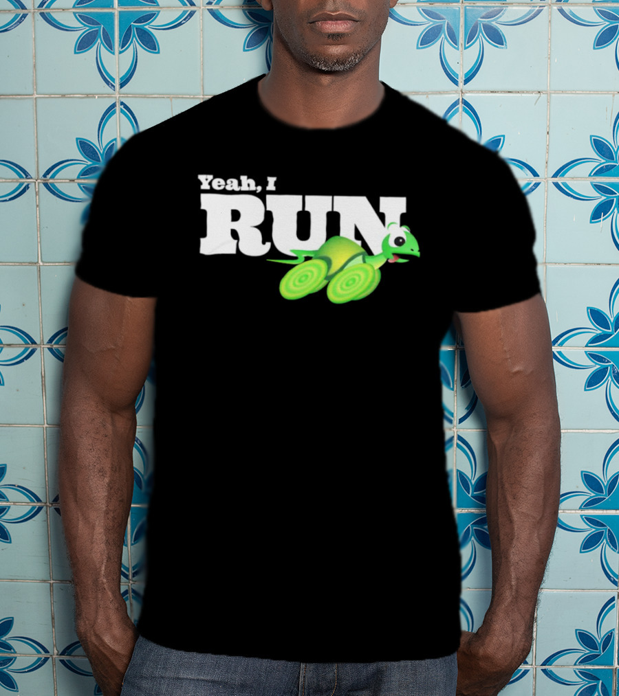 Turtle Yeah I Run Racing Green Run T-Shirt