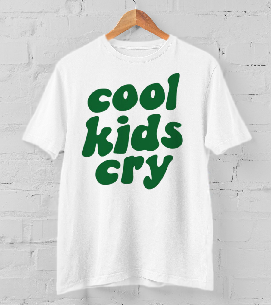 Cool Kids Cry Retro Green T-Shirt