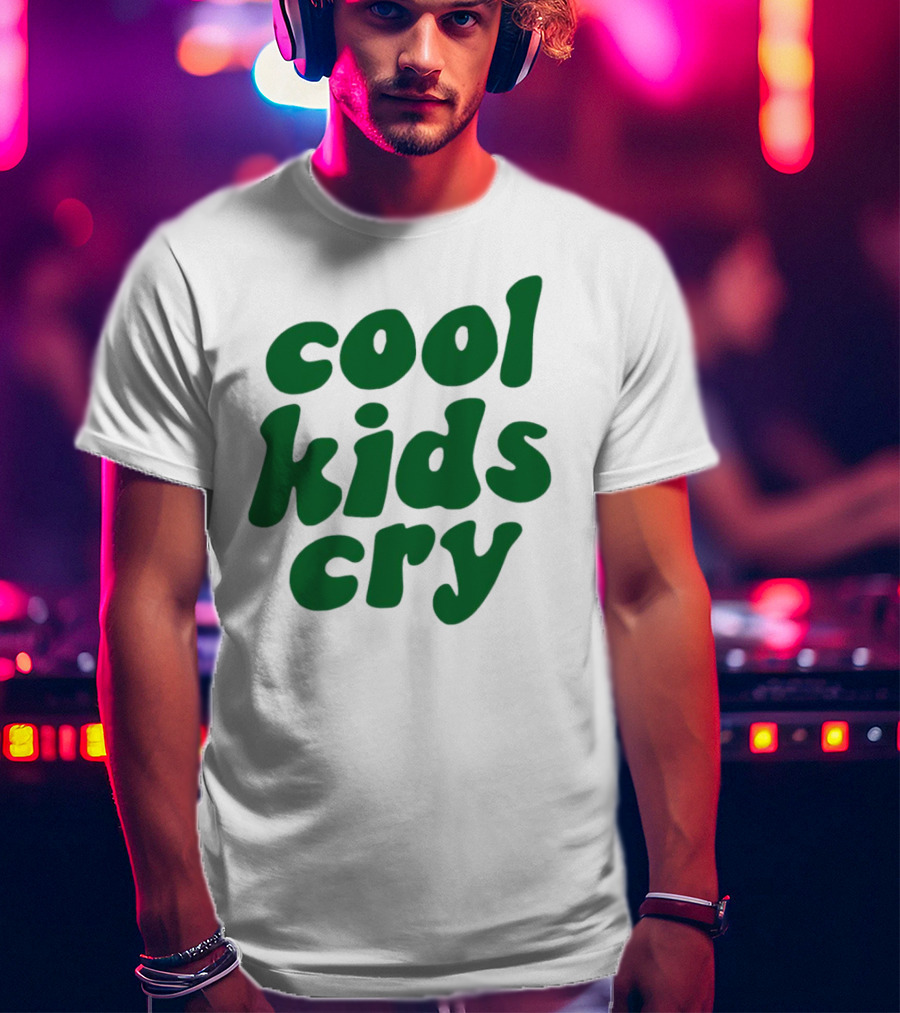 Cool Kids Cry Retro Green T-Shirt