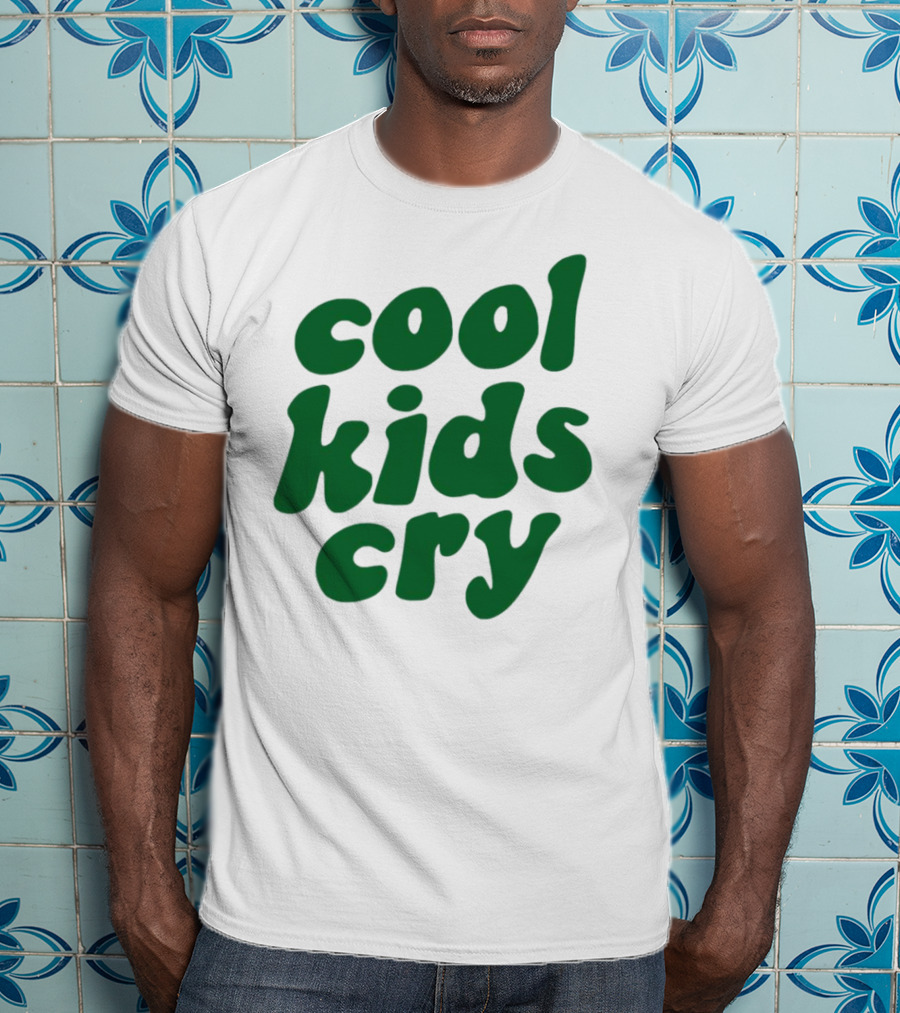 Cool Kids Cry Retro Green T-Shirt