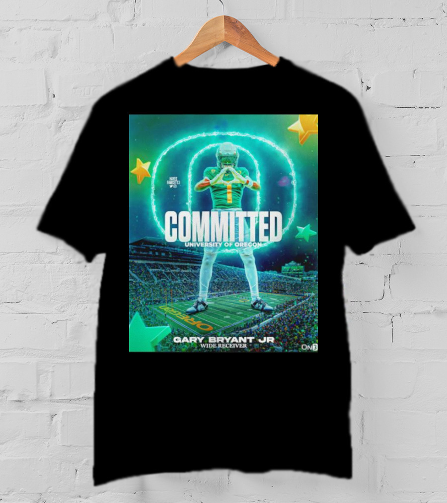COMMITTED Gary Bryant Jr University Of Oregon Wide Receiver T-Shirt