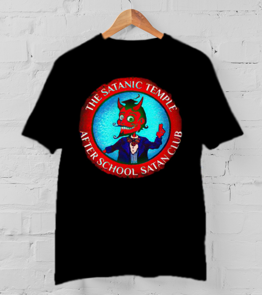 The Satanic Temple After School Satan Club Red Circle Demon T-Shirt