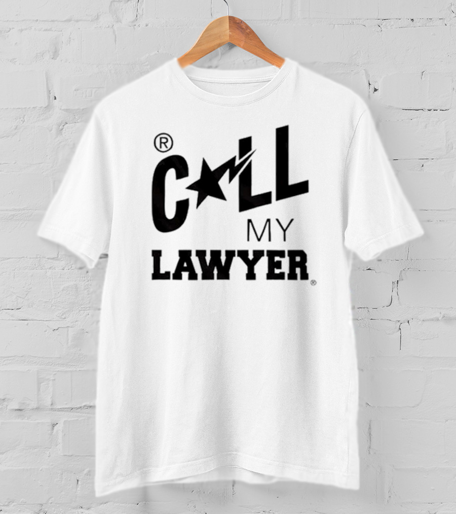 CALL MY LAWYER Star Lightning Bolt T-Shirt