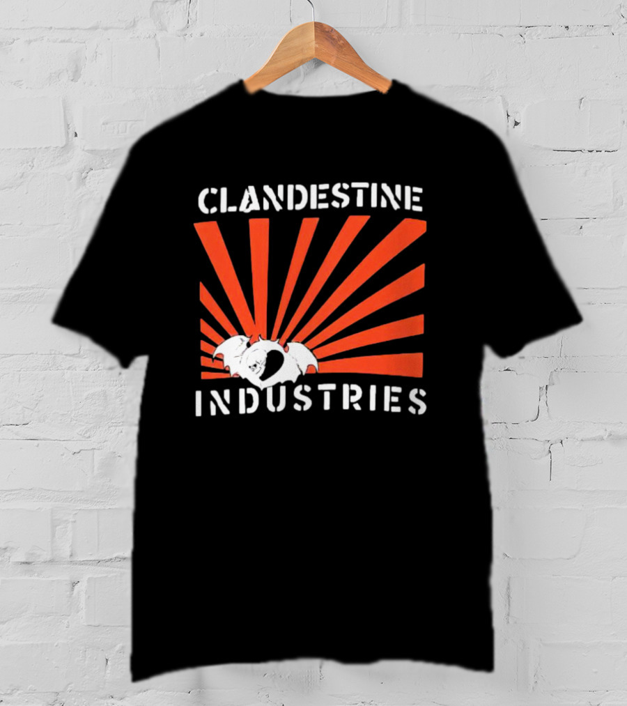 Clandestine Industries Bat Wings Sunburst T-Shirt