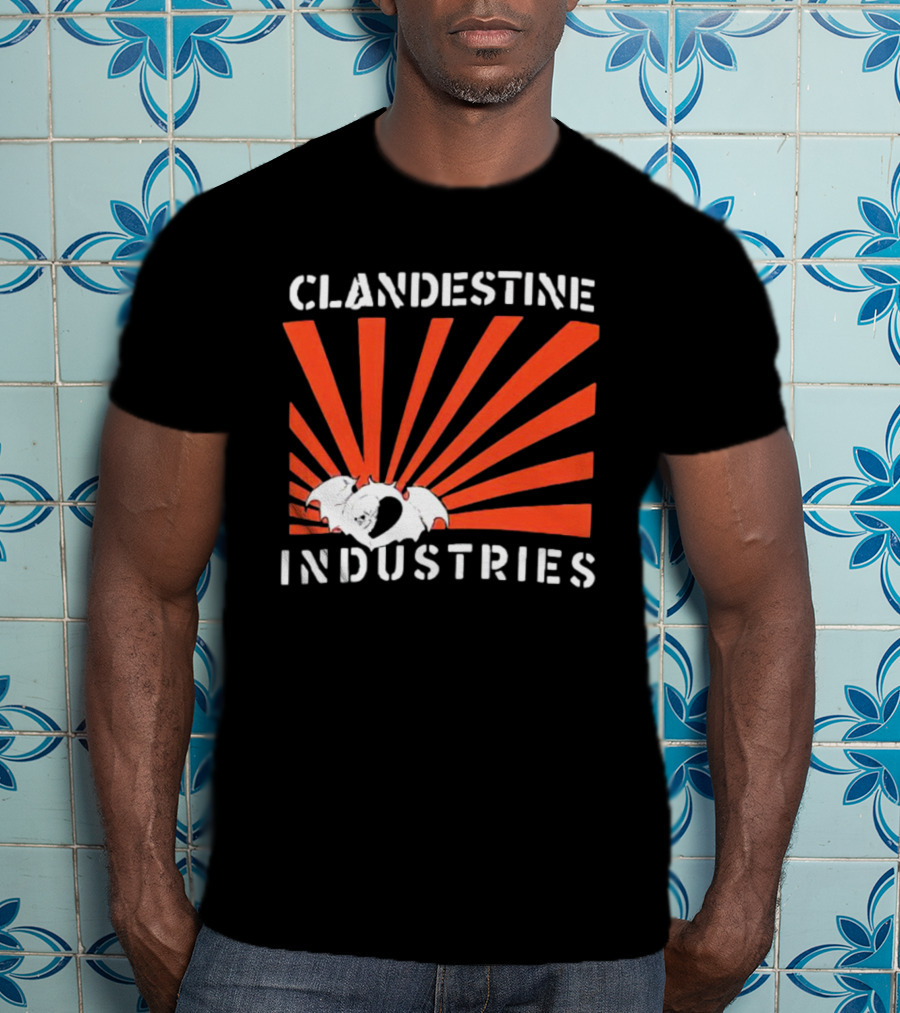 Clandestine Industries Bat Wings Sunburst T-Shirt