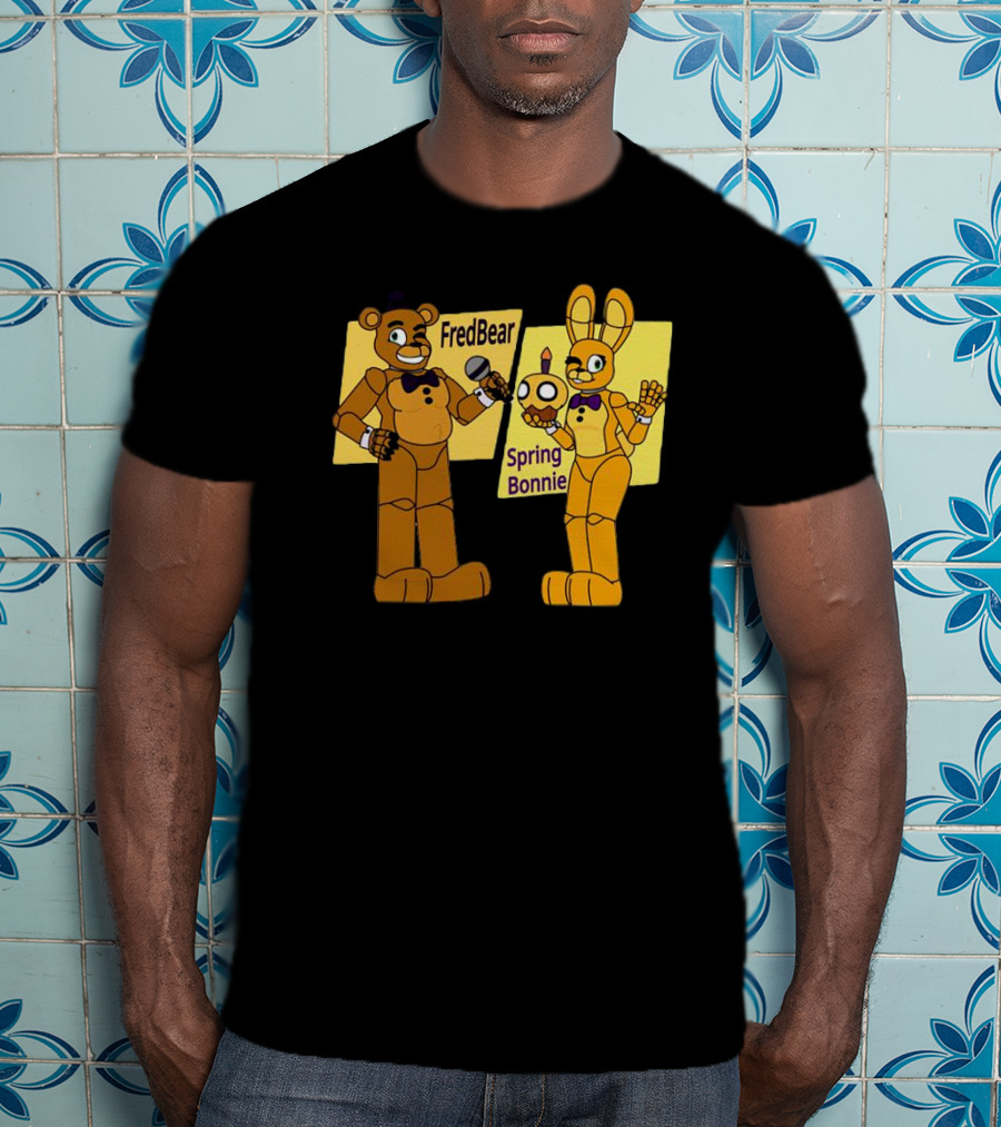 FredBear And Springbonnie Animatronic Duo From Five Nights At Freddy's T-Shirt