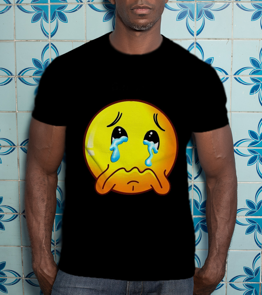 Ginger Sad Crying Emoji T-Shirt