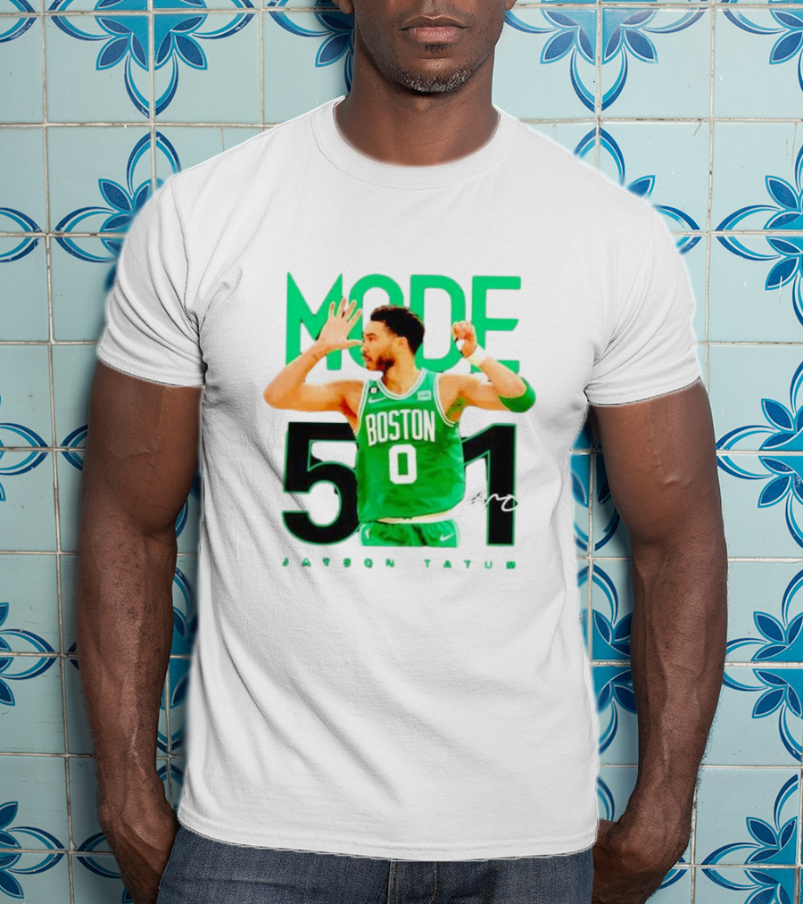 Jayson Tatum Boston Mode 51 Signature Points Game T-Shirt