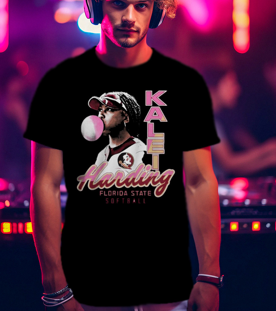 Kalei Harding Florida State Softball Bubblegum Pop T-Shirt