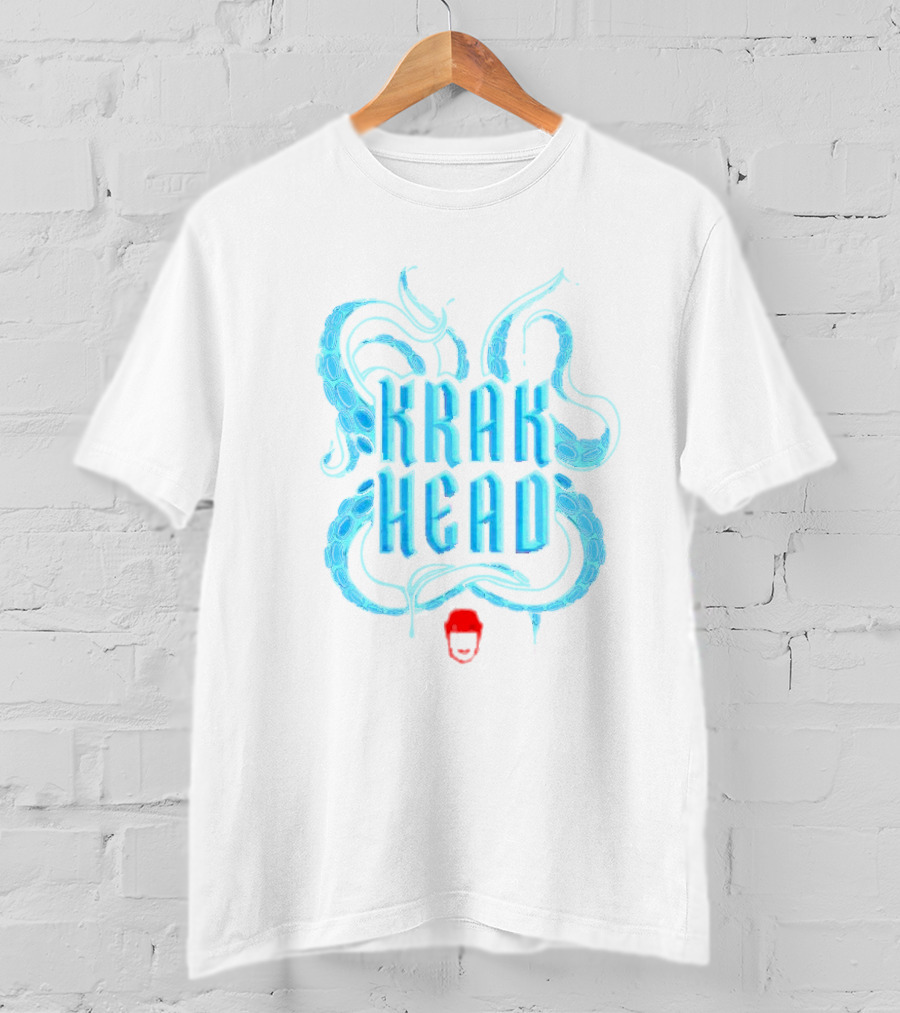 Krak Head Kraken Tentacles And Face T-Shirt