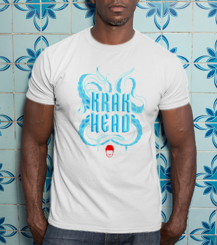 Krak Head Kraken Tentacles And Face T-Shirt